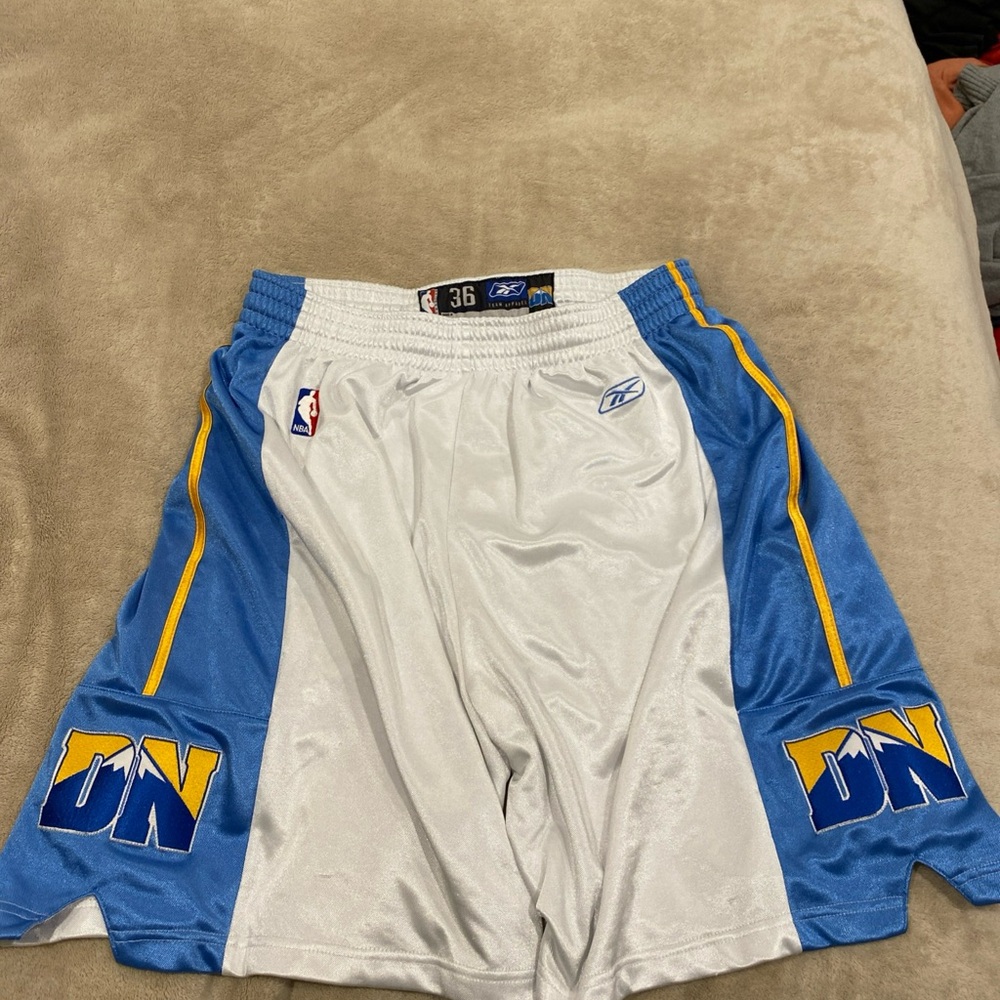 Authentic Denver Nuggets shorts retro vintage Reebok size XL 36